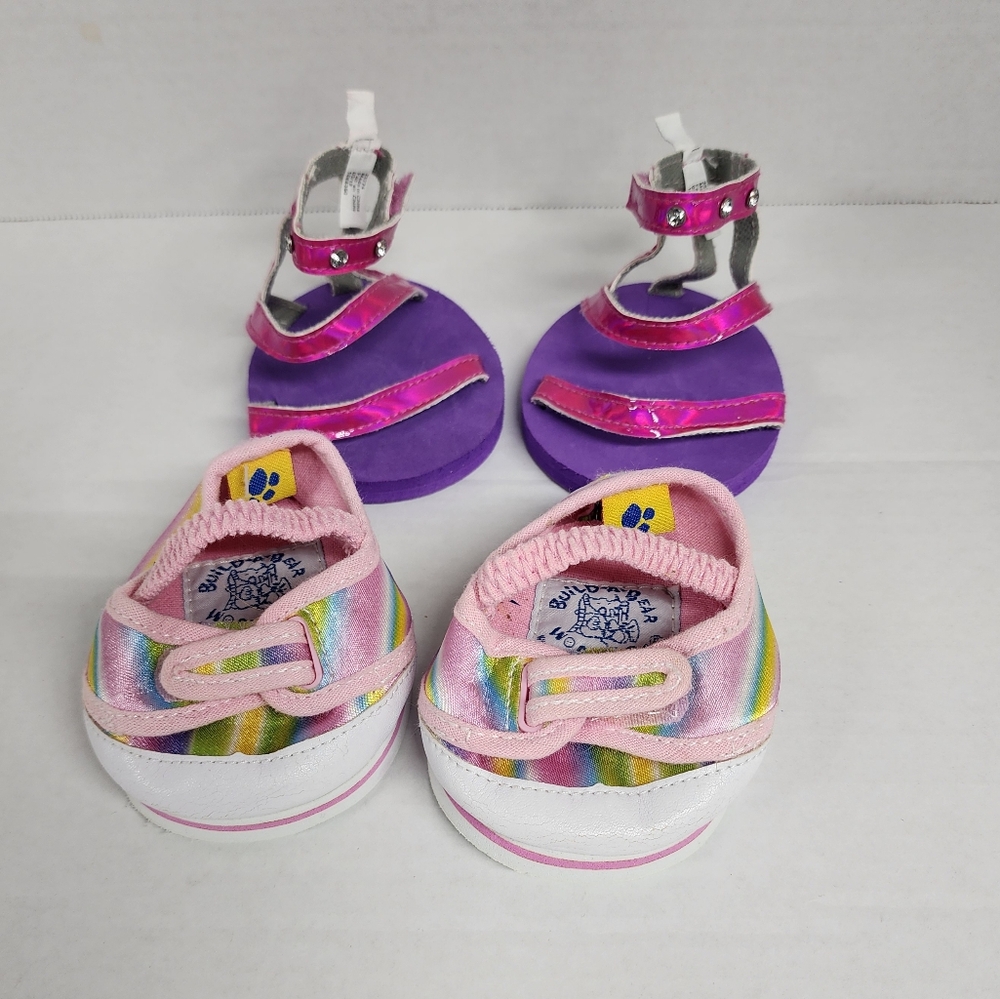 Build-A-Bear Pink and Purple Plush Toy